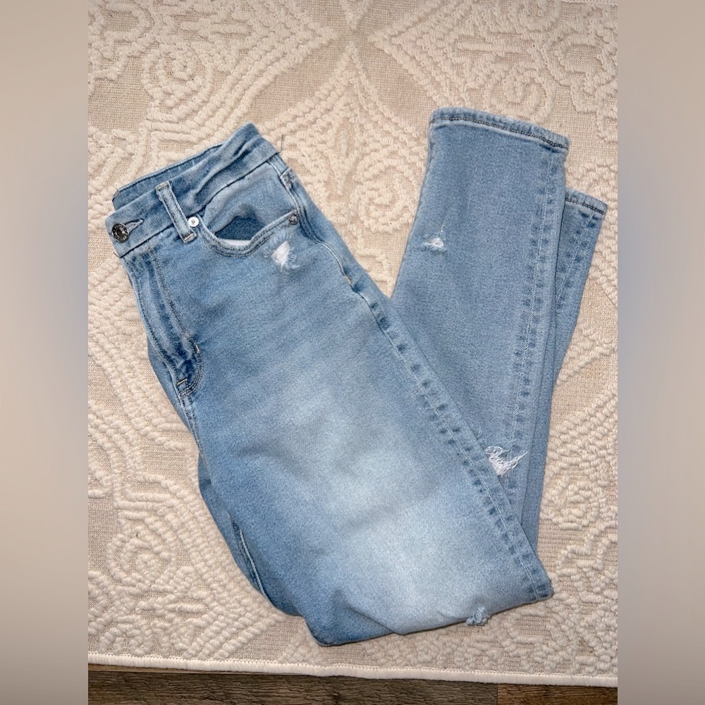 American Eagle curvy mom jean size 0R